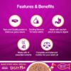 61NeIXiUo2L._SL1000_.jpg Whiskas Tasty Mix, Adult (1+ Years) Wet Cat Food with Real Fish, Tuna with Kanikama and Carrot in Gravy Flavour, 24 x 70 g Pouches