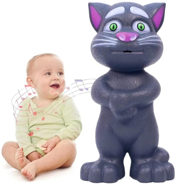 Voice Repeating Talking Tom Toy - Intelligent Electronic Pet Cat for Kids - Voice Recording Talking Toy for Fun Interaction