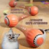 Interactive Cat Toy Ball with Tail | USB-C Rechargeable, No Batteries Required | 360° Rotating Ball for Playing & Excercising | Encourages Cat's Hunting Instincts