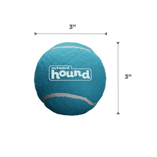 Outward Hound Squeaker Ballz 2-Pack – Large Durable Dog Toy, High-Bounce Tennis Balls with Squeaker, Interactive Fetch & Chew Toy for Active Dogs