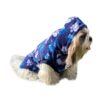 Lulala Dog Hoodie Fuzzy Dog Sweater with Leash Hole - Lulala Dog Hoodie Fuzzy Dog Sweater with Leash Hole - Small Dog and Cat Clothes Warm Soft Cozy Hooded Sweatshirt for Winter. (Blue-12Inch)
