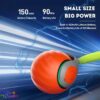 Interactive Cat Toy Ball with Tail | USB-C Rechargeable, No Batteries Required | 360° Rotating Ball for Playing & Excercising | Encourages Cat's Hunting Instincts