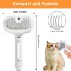 61PD1d3M12L._SL1500_.jpg Pet Steam Brush for Dogs & Cats | Self-Cleaning Grooming Comb with Water Spray, Anti-Static, Massage Bristles | Portable Pet Hair Remover for Long & Short Fur (Multicolor)