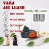 61Plz7qCLL._SL1080_.jpg Vama AIR Leash Sustainable & EcoFriendly 100% Natural Cotton Solid Brass Hook Super Durable Anti Slip Leash for Small Dogs 5 Feet Long X 0.75 Inch Wide Hand Made British Racing Green