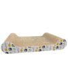Durable Cat Scratching Board Reversible Corrugated Cardboard Scratcher Pad for Cats Protects Furniture Includes Catnip S Shape Twin Design Durable Eco-Friendly for Kittens & Cats Pack 1 (1.0)