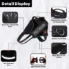 Berlin's PET ACCESSORIES Personalized Dog Harness with Pet Name & Phone Number, No Pull Dog Vest,Escape Proof Reflective Dog Harness, Custom Patches with Hook Backing (Black, Large (21-35KGS))