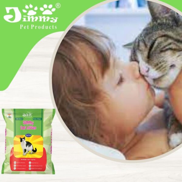 JiMMy Pet Products Clumping Bentonite Cat Litter Sand Fine Litter Sand for cat (6 Kg)
