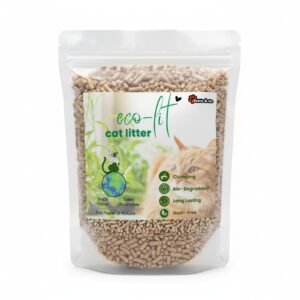 Bravo & Co. EcoLit Wooden Cat Litter 5kg | Chemical-Free, Eco-Friendly & Sustainable | Odor Elimination & High Absorption | Dust-Free Litter for Multiple Cats | Comfortable & Easy Cleanup