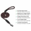 Zigly Lifestyle Reflective Rope Dog Leash – XS (9mm) - Black | Durable Training Rope Leash for Puppies & Toy Breeds | Lightweight, Comfortable Grip Strong Leash for Daily Walks