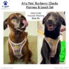 61SFUrqcjGL._SL1024_.jpg A+a Pets' Bur-Berry Checks Combo of Harness & Leash Set for Dogs and Cats (S)