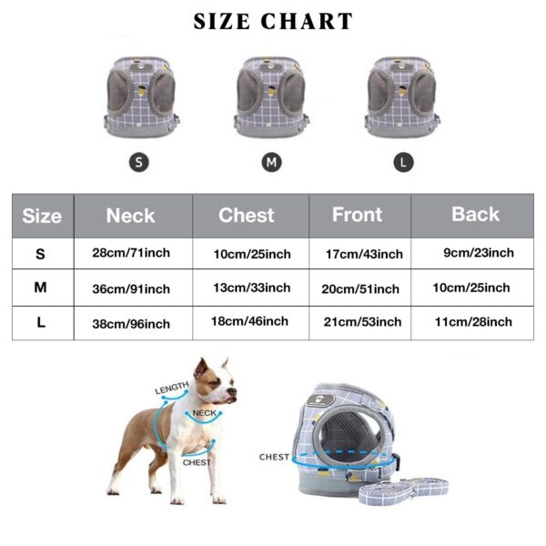 Adjustable Comfort Harness for Dog and Cat |Reflective Harness Soft Padded Design |No-Pull Easy to Fit |Durable and Breathable |Dog Harness for Outdoor Control (L) (21.59Lx21.59Wx1.52H Grey)