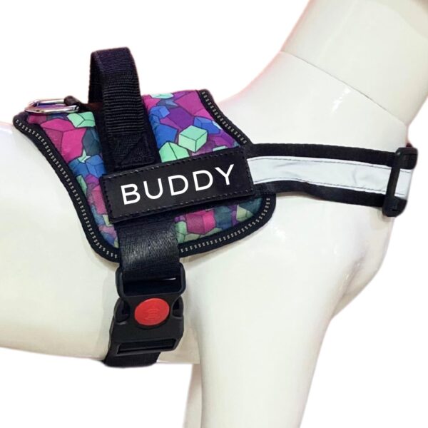 Dog Vest Harness, Choke-Free Double Padded Vest, Adjustable Neck & Dog Vest Harness, Choke-Free Double Padded Vest, Adjustable Neck & Chest, Reflective Soft Breathable Mesh | for 14-23 Kilograms Dogs (M, Diamond)