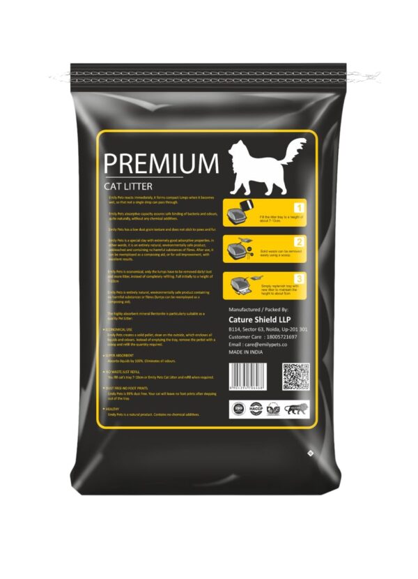 Emily pets Fresh Scented Bentonite Cat Litter Breeder Bag 20kg (Lemon)