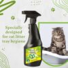 VetSafe Cat Litter Tray Disinfectant 500 ml | Ready-to-Use Spray | Eliminates Odour & Germs | Safe & Gentle for Cats