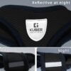 Kuber Industries Small Dog/Cat Chest Harness with Nylon Leash I No Pull, Soft Padded and Breathable Pet Vest I Adjustable, Reflective I Easy Control Pet Chest Belt I (Small, Black)