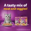 61Ug3ItmI4L._SL1100_.jpg Whiskas Tasty Mix Adult (1+ year) Wet Cat Food, Seafood Cocktail Wakame Seaweed in Gravy, 70 g, Cat Food Made with Real Fish, Complete & Balanced Nutrition for Adult Cats