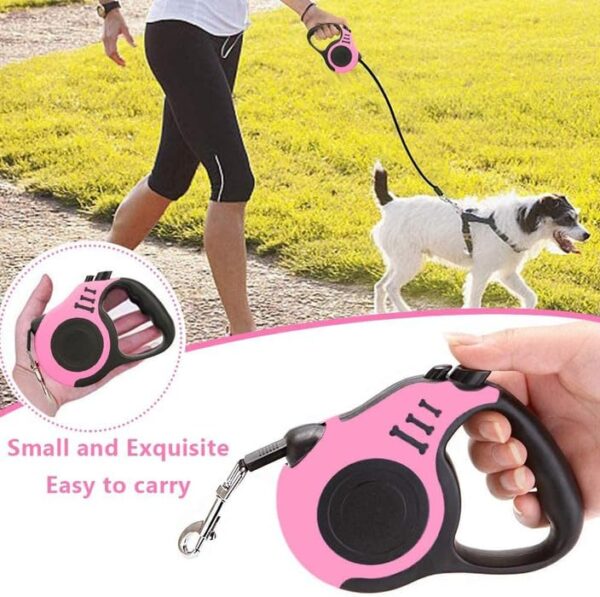 61VAqDm-Y4L.jpg Automatic Retractable Dog Leash,Automatic Extending for Small Medium Adult Dogs by Pet & Vet.(Colour May Vary)
