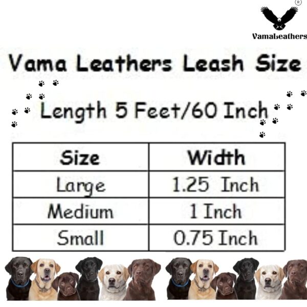 61VCJXO6j4L._SL1080_.jpg Vama Leathers Patent Applied Product Sustainable & Eco Friendly Material Dog Leash 100% Cotton Canvas with Sturdy Solid BrassHand Made for Small Dogs Length 5 Feet Width-3/4 Inches Color Brown
