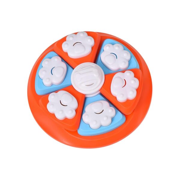 61VFj822YZL._SL1500_.jpg Cature Dog Puzzle Feeder Bowl Dog Treat Dispenser Bowl Slow Feeding Dog Bowl Dog Treat Puzzle Dog Puzzle Toy Interactive Dog Toy for Small, Medium and Large Size Dogs(Color-Orange)