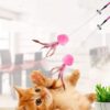 61VYlMLdgzL._SL1126_.jpg The Pets Company Cat Wand Teaser Toy | Feather + Big Fur Feather Ball | for Kittens + Older Cats | Interactive Cat Playing Toy | Set of 2