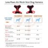 61VfU8YFoEL._SL1280_.jpg Lana Paws Breathable, Comfortable & Sturdy Mesh Harness for Dogs, S, Black