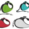 Pets Empire 360° Tangle-Free Retractable Dog Leash | Heavy Duty 16 ft Training Leash for Pets with Anti-Slip Handle | Strong Nylon Tape & One-Handed Brake Pause Lock for Large Dogs - Multicolor