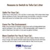 PetCrux Tofu Cat Litter 10Kg 100% Natural Biodegradable Odour Lock Corn Scented Dust Free Clay Absorbent Eco-Friendly Flushable Sand for All Breeds of Cats 4 Packs of 2.5 Kgs (Combo)