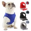 Kuber Industries Dog Chest Harness with Nylon Leash I No Pull, Soft Padded and Breathable Dog Vest I Adjustable, Reflective I Easy Control Dog Chest Belt I (XS, Black)