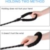 61WSu9XIwML._SL1500_.jpg Neville Premium and Strong 5 feet Long Dog Collar Leash for Large Dogs with Padded Handle and Highly Reflective Straps Dogs Perfect for Harness and Neck Collar Belts (15 to 80 kgs) Black