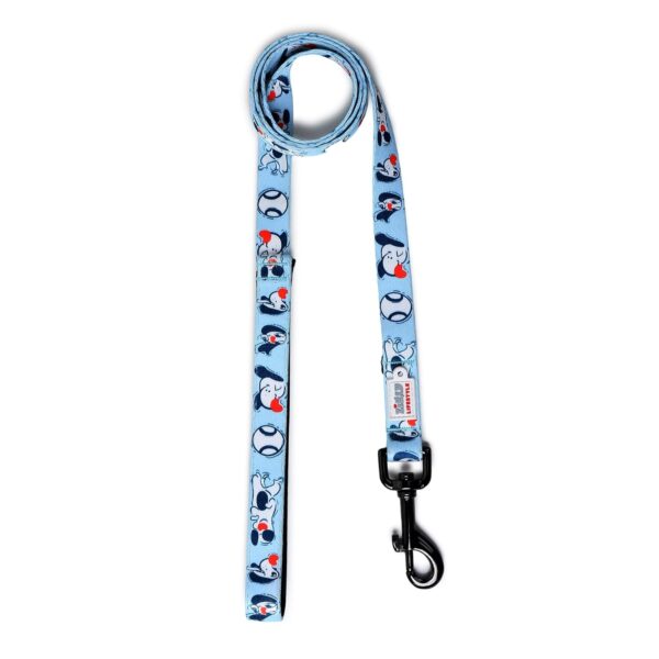 Zigly Lifestyle Doodle Dog Leash-Blue | Durable Long Leash for Dogs | Comfortable Grip, Stylish Printed Ltraining Leash for Daily Walks