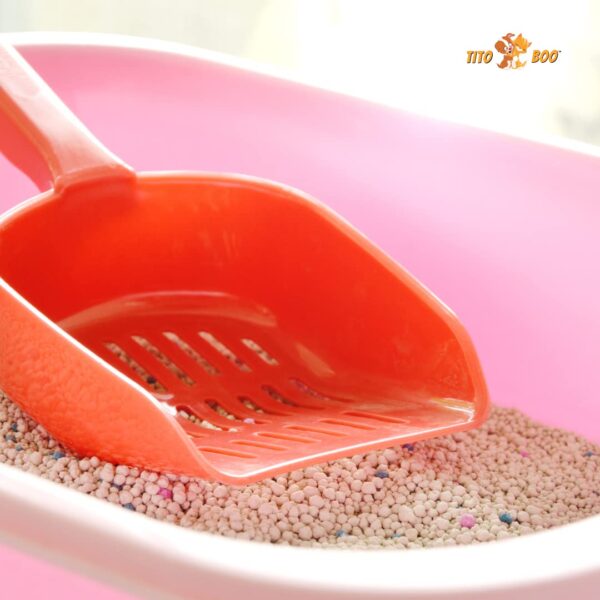 Pro Cat Litter Scooper - Premium Virgin Quality Cat Litter Accessories (Pack of 01), Multi-Colored