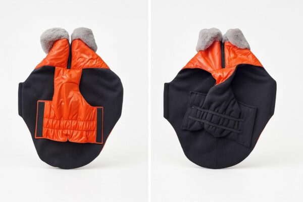 61WhEAkKF2L._SL1500_.jpg The Pets Company Dog Winter Coat Jacket, Clothes, Windproof, Waterproof, Light Weight, Washable, Ultra Warm Thick Fleece Lined Dog Vest for Cold Weather Protection, (Orange, Medium - 20 Inch)