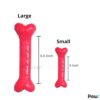 Rubber Chew Dog Bone Toy, Large - 8.5 inch, Color May Vary