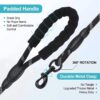 Reflective Adjustable Pet Leash for Dogs and Cats| Durable and Comfortable| Strong Nylon with Padded Handle| Straps Dogs Perfect for Harness and Neck Collar Belts