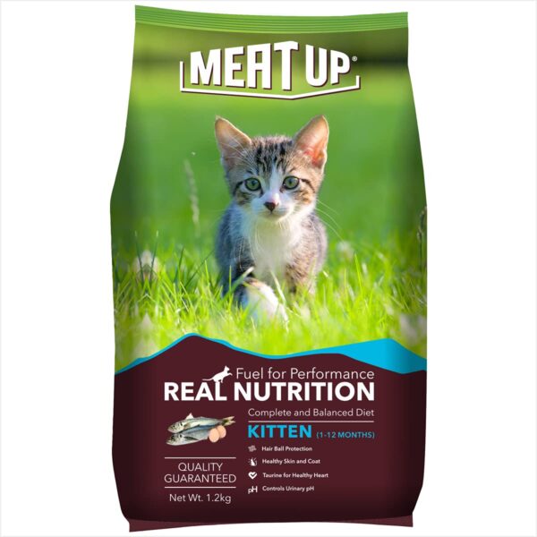 61XadG6dbKS._SL1200_.jpg Meat Up Adult Cat Food, Ocean Fish - 1.2 kg Pack (Buy 1 GET 1 Free) & Meat Up Kitten Cat Food, 1.2 kg (Buy 1 GET 1 Free)