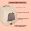 Aurora Litter Den | Enclosed Cat Litter Box with Odour Control & Privacy | Spacious, Easy-Clean, Non-Stick Tray | Hygienic Design for Large Cats & Multi-Cat Homes