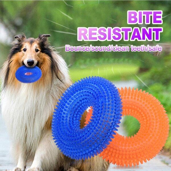 61XiagO1lfL._SL1000_.jpg RvPaws Dog Chew Toy LED Light Dog Toys for Small & Medium Dog Interactive Toy Dog Ring for Medium Large Dogs Puppy Chew Toys Pet Interactive Toy Ring