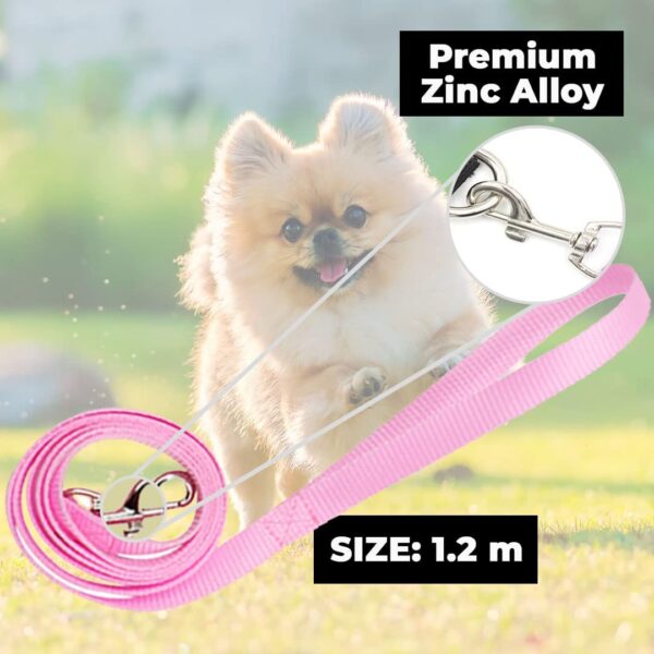 61YRWOLC9SL._SL1080_.jpg Heart Home Reflective Dog Harness With Adjustable Leash|Breathable Polyester Mesh Fabric With Top carry Handle|Small Size|HAT-818|Comfortable No-Pull Grip|Quick Release Buckles|Stylish Design|Pink