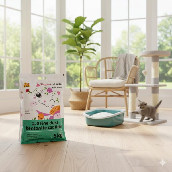 NR cat Litter|| 3 KG Flavoured || Bentonite, 2.0 Fine Dust Formula, Quick Agglomeration, Ultra-Low Dust, ||