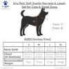 61Z7QgNh3XL._SL1024_.jpg A+a Pets' Suede Harness & Leash Set for Cats, Small Dogs | Escape Proof | Night Safety Reflective Strips | 2 Leash Points (XL, Military Green)