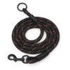Zigly Lifestyle Reflective Rope Dog Leash – XS (9mm) - Black | Durable Training Rope Leash for Puppies & Toy Breeds | Lightweight, Comfortable Grip Strong Leash for Daily Walks