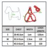61ZfDBVx8FS._SL1100_.jpg KUTKUT Adjustable |Cute Paws Print Heavy Duty |No Pull Pet Back Clip Halter Harness & Leash for Puppies (Size: S, Adjustable Chest: 28-38cm)
