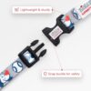 Zigly Lifestyle Doodle Dog Collar-Large - Grey-Adjustable & Durable Collar for Large Dogs | Stylish Pet Collar for Daily Use | Collars for Dogs