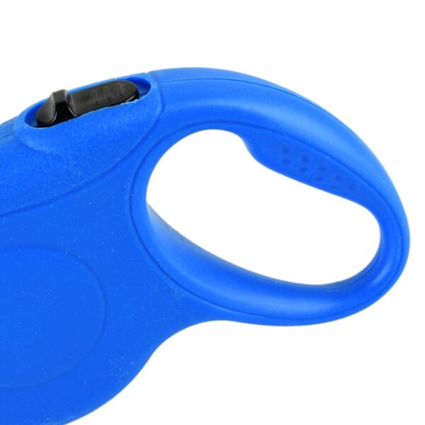 61a1Moowc9L._SL1500_.jpg Retractable Dog Leash| Heavy Duty 3 Meter| 360°Tangle Free| Strong Nylon Tape with Anti-Slip Handle| One Click Bracke Lock for Dogs Upto 50kgs (Blue)