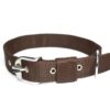 61aK2YQ8JFL._SL1500_.jpg No Pull -Step in Soft Padded Buckle Dog Harness and Collar Leash - Escape Proof Adjustable Combo for Walking Training Hiking Outdoor (Brown, Large)