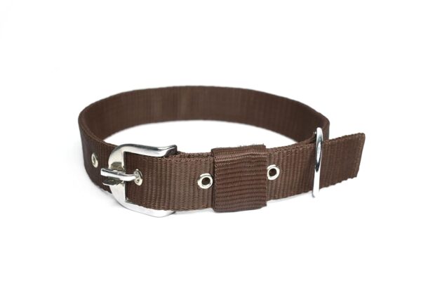 61aK2YQ8JFL._SL1500_.jpg No Pull -Step in Soft Padded Buckle Dog Harness and Collar Leash - Escape Proof Adjustable Combo for Walking Training Hiking Outdoor (Brown, Large)