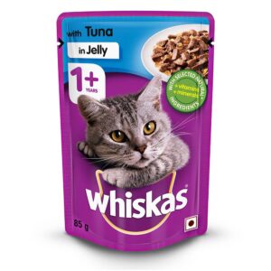 whiskas Wet Meal Adult Cat Food - Tuna In Jelly, 85G Pouch, 1 Count
