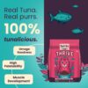 61ahjbtPaLL._SL1000_.jpg Thrive - Bark Out Loud Real Tuna Fish Dry Cat Food | Antioxidants, Omega, Multivitamins | Yucca for Digestion 4.8 Kg