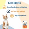 61b3MFhY2hL._SL1500_.jpg Kitty Yums Adult (+1 Year) Dry Cat Food, Ocean Fish, 7kg