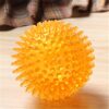 61beEqKH0XL._SL1000_.jpg Woofy EETOYS Durable Dog Spike Ball, Squeaker Spiky Ball Squeaky Dog Toy for Tooth Cleaning, Training, Play Fetch, Boring - Orange Color Large Size